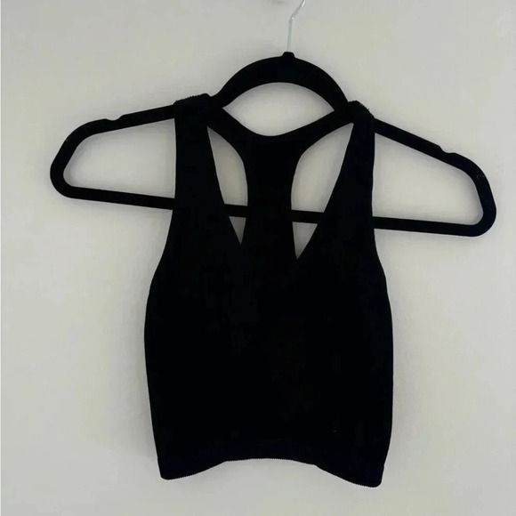 Free People Tops - Free People Free Throw Crop Tank in Black NWT